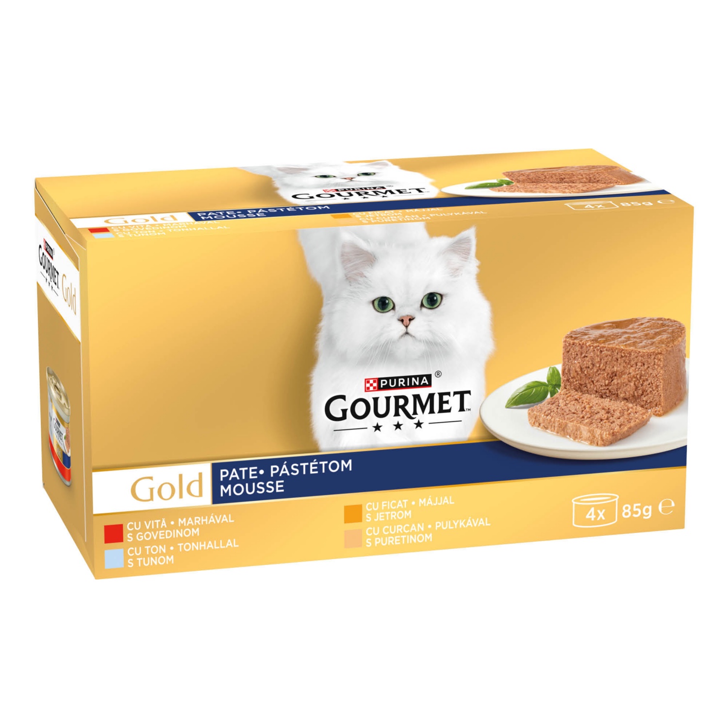 GOURMET GOLD Macskaeledel, 4 darab