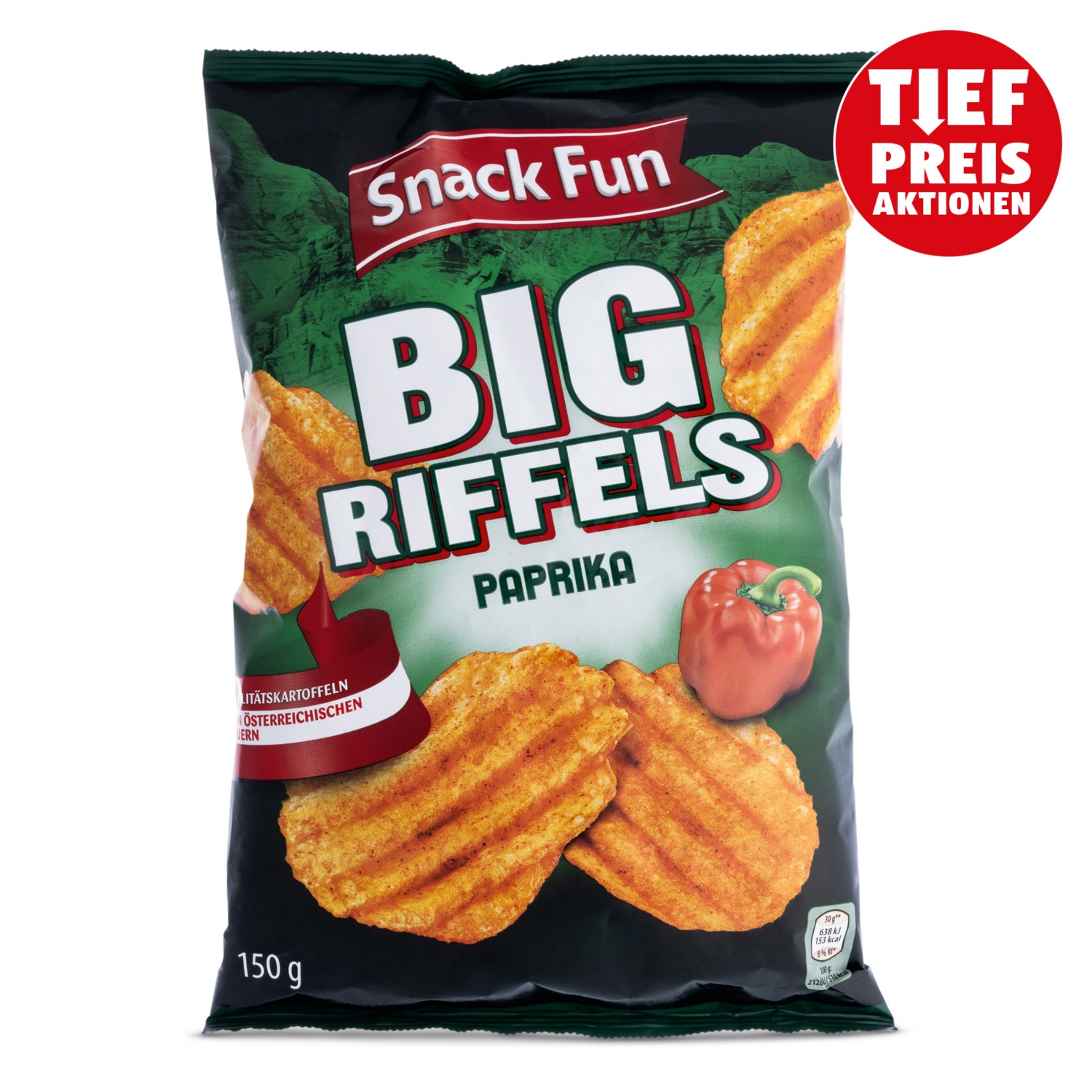 SNACK FUN Big Riffels, Paprika