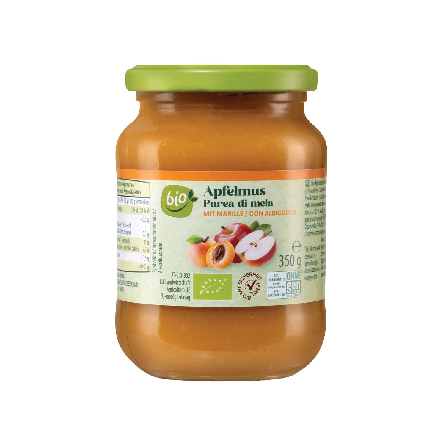 BIO Purea di mele con frutta, mela e mango