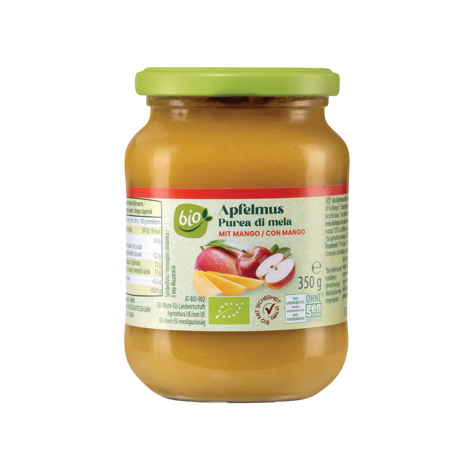BIO Purea di mele con frutta, mela e albicocca