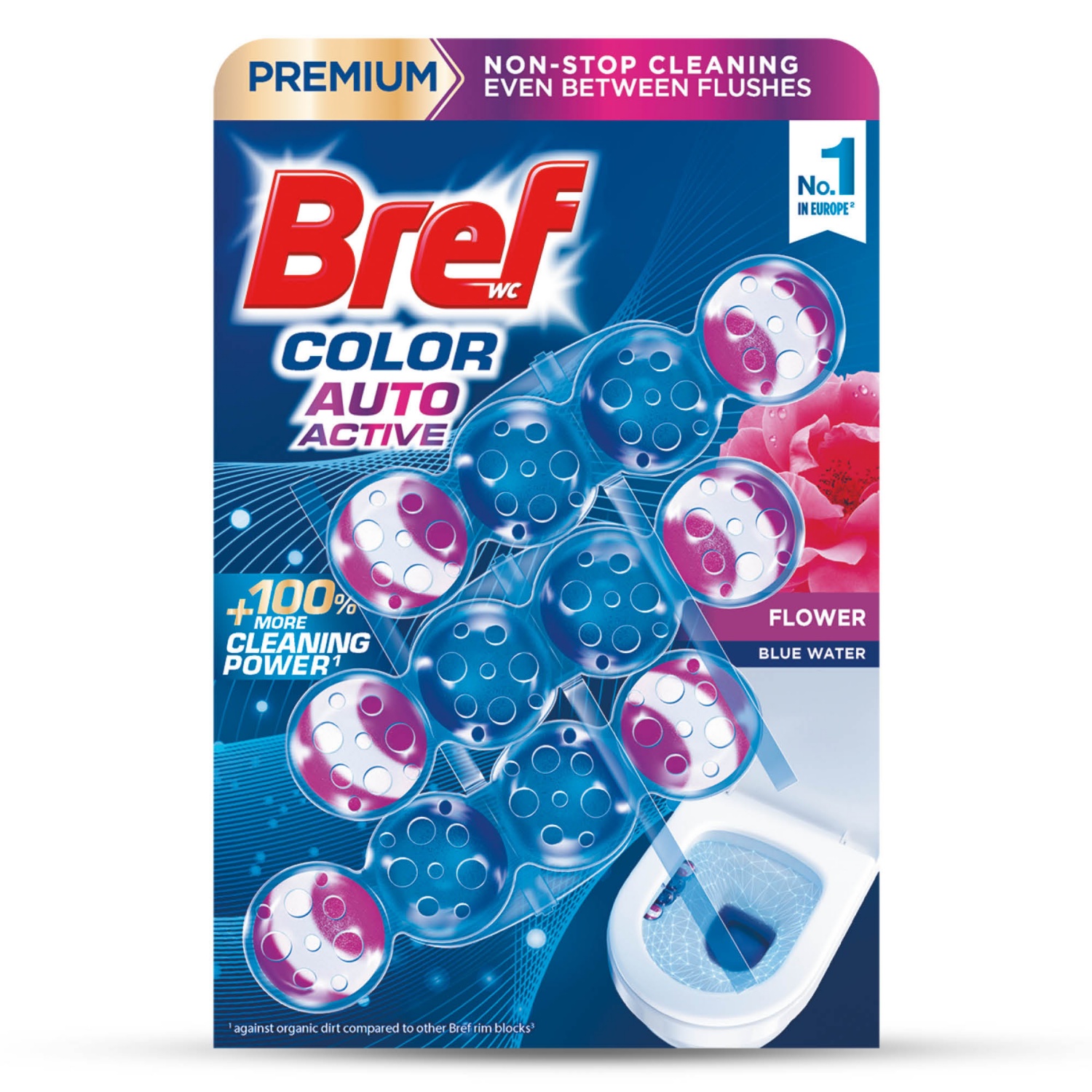 BREF WC-frissítő Color Aktiv, 3 darab
