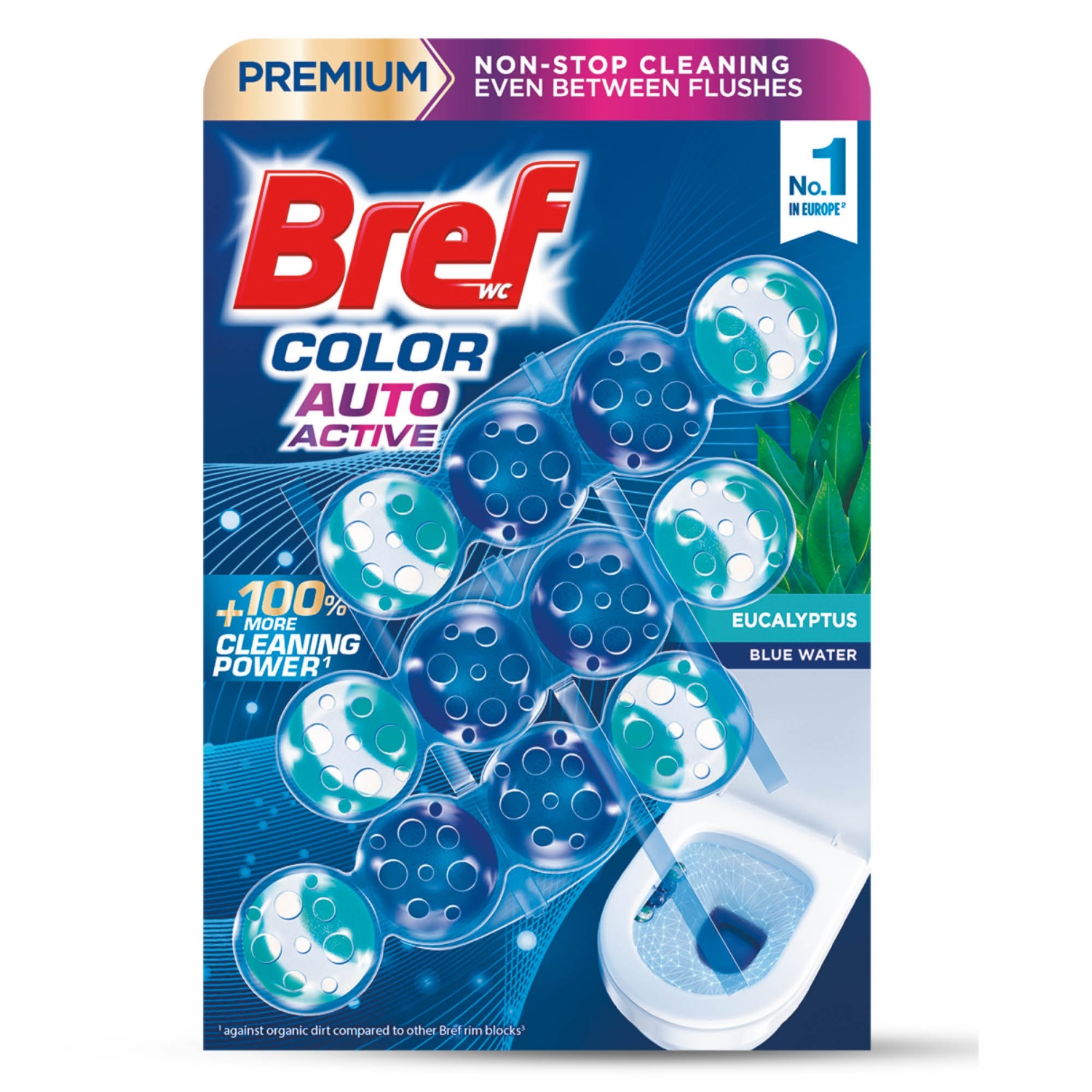 BREF WC-frissítő Color Aktiv, 3 darab