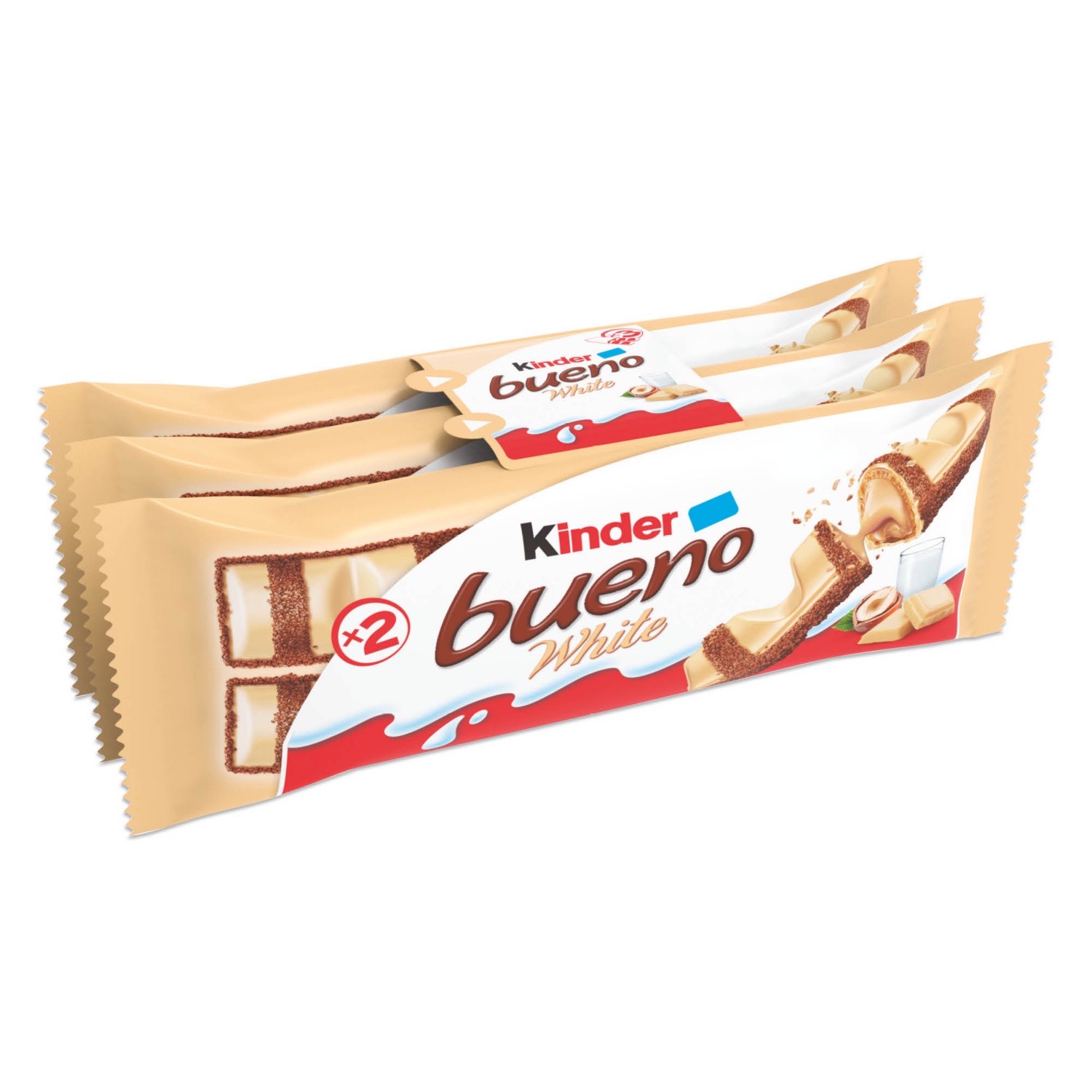 KINDER Bueno White, 3 darab