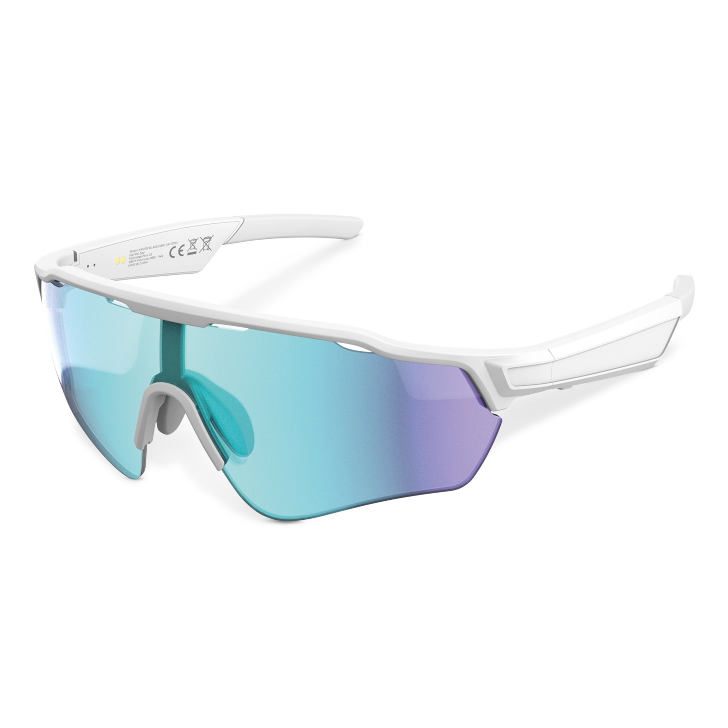 NILOX Smartbrille mit integrierten Lautsprechern Weiß