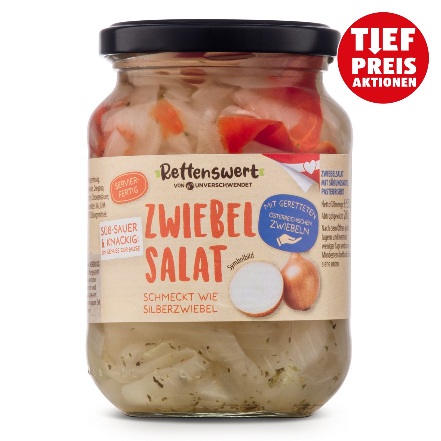RETTENSWERT Salate, Zwiebelsalat