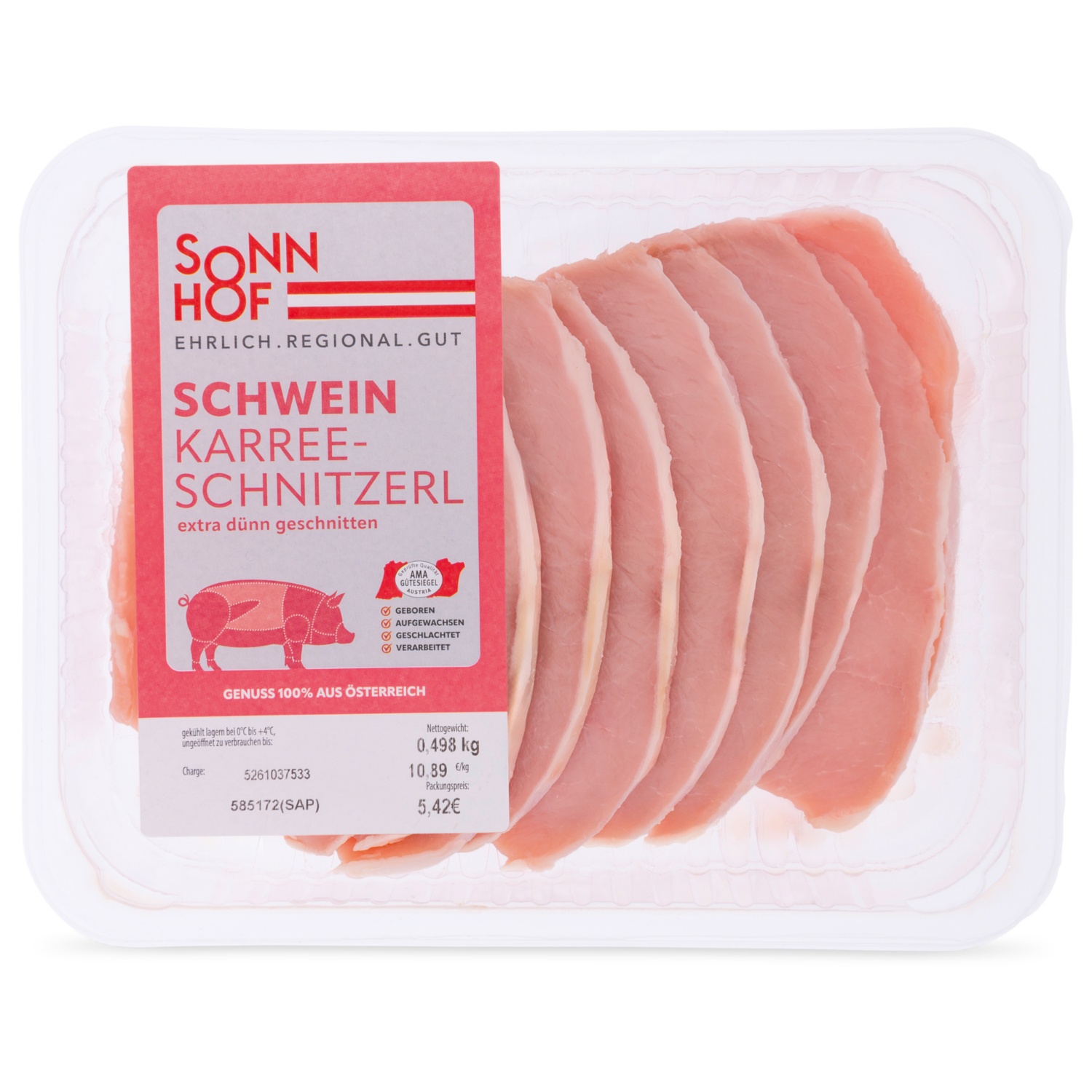 Karreeschnitzerl extra dünn