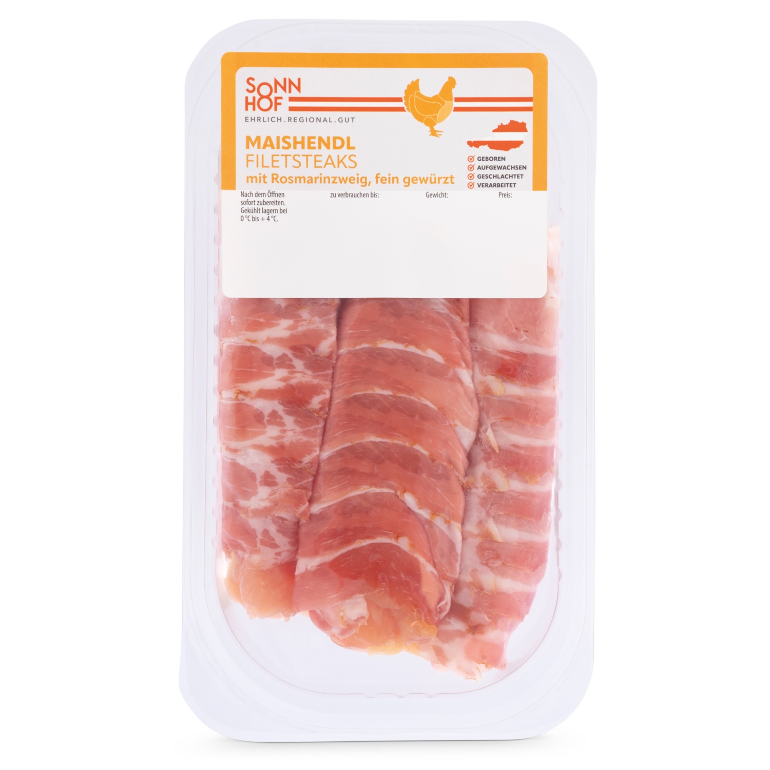 GENUSS 100% AUS ÖSTERREICH Delikatessen im Speckmantel, Huhn