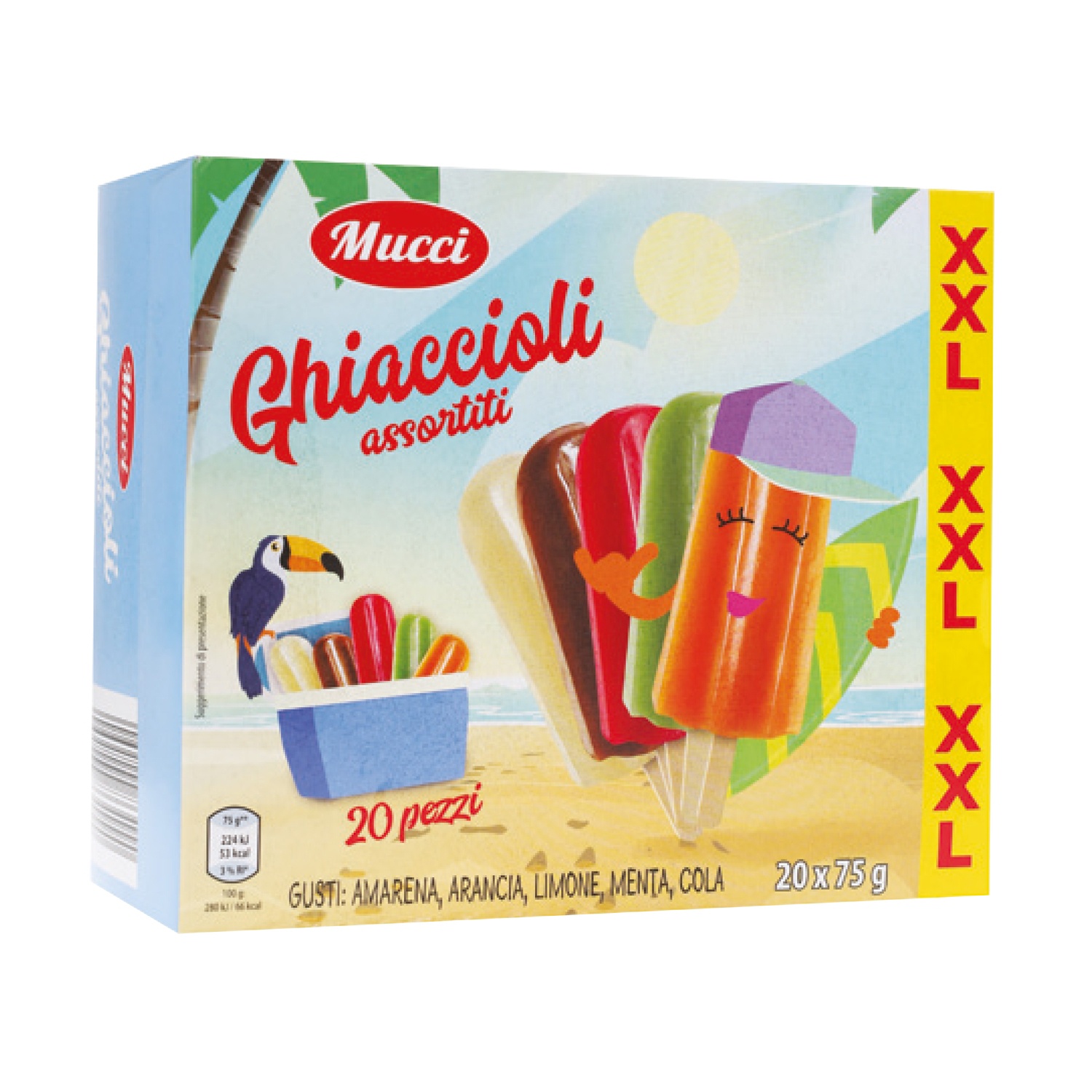 MUCCI Ghiaccioli assortiti XXL