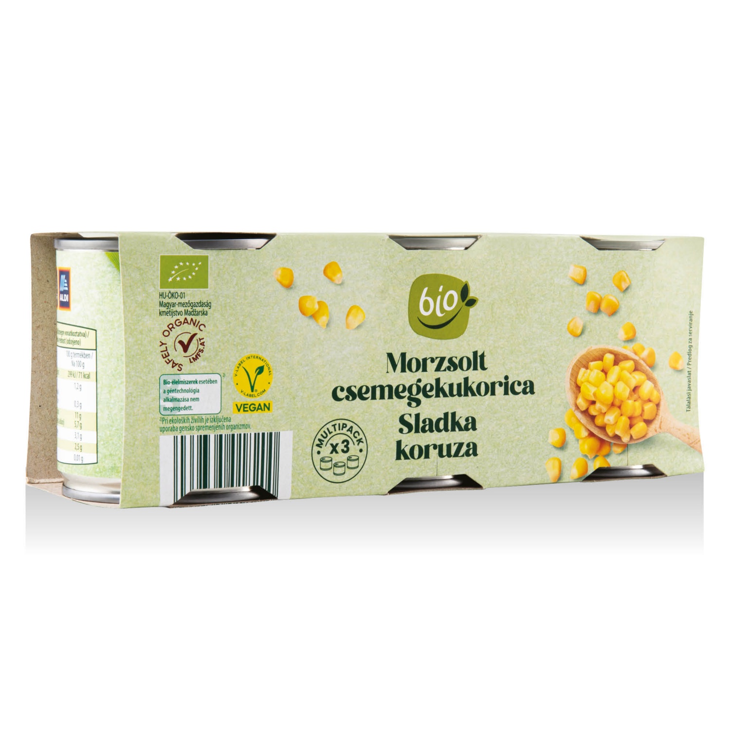 BIO Bio csemegekukorica, 3 doboz