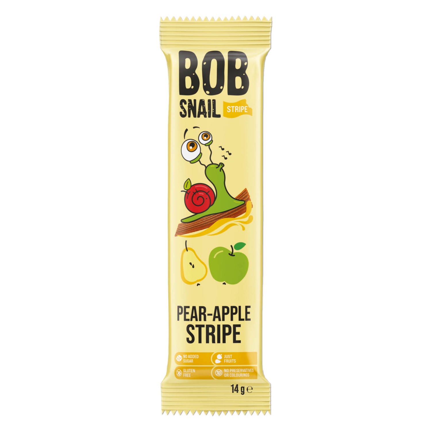 BOB SNAIL Gyümölcsszelet, alma-körte, 14 g