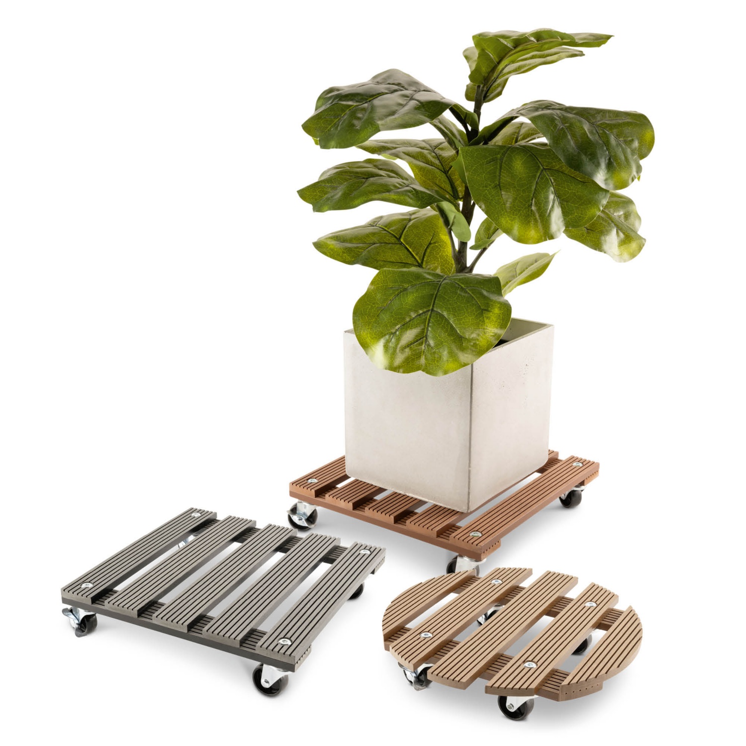 GARDENLINE Virágtartó görgőkkel