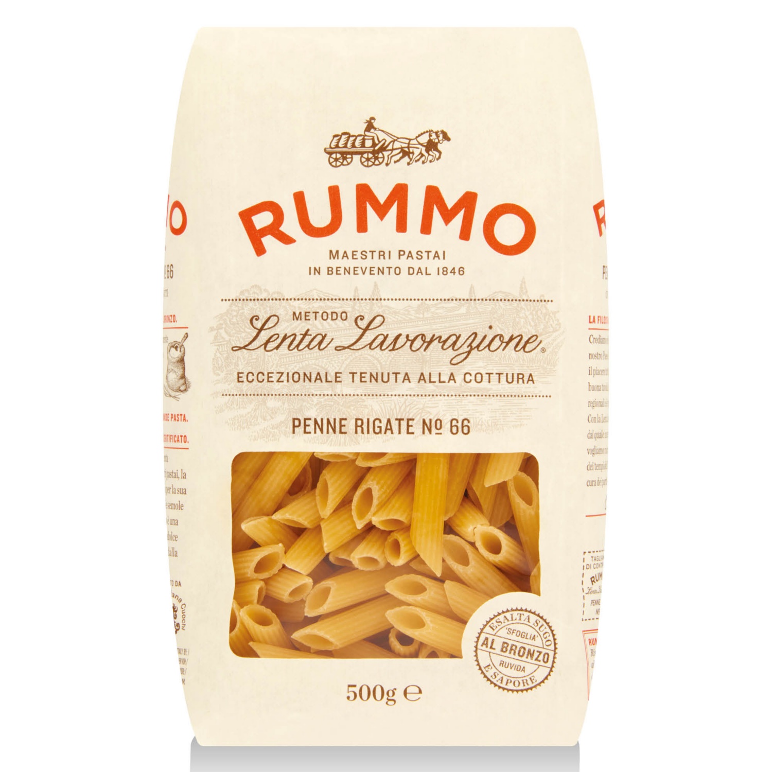 RUMMO Tészta, penne, 500 g