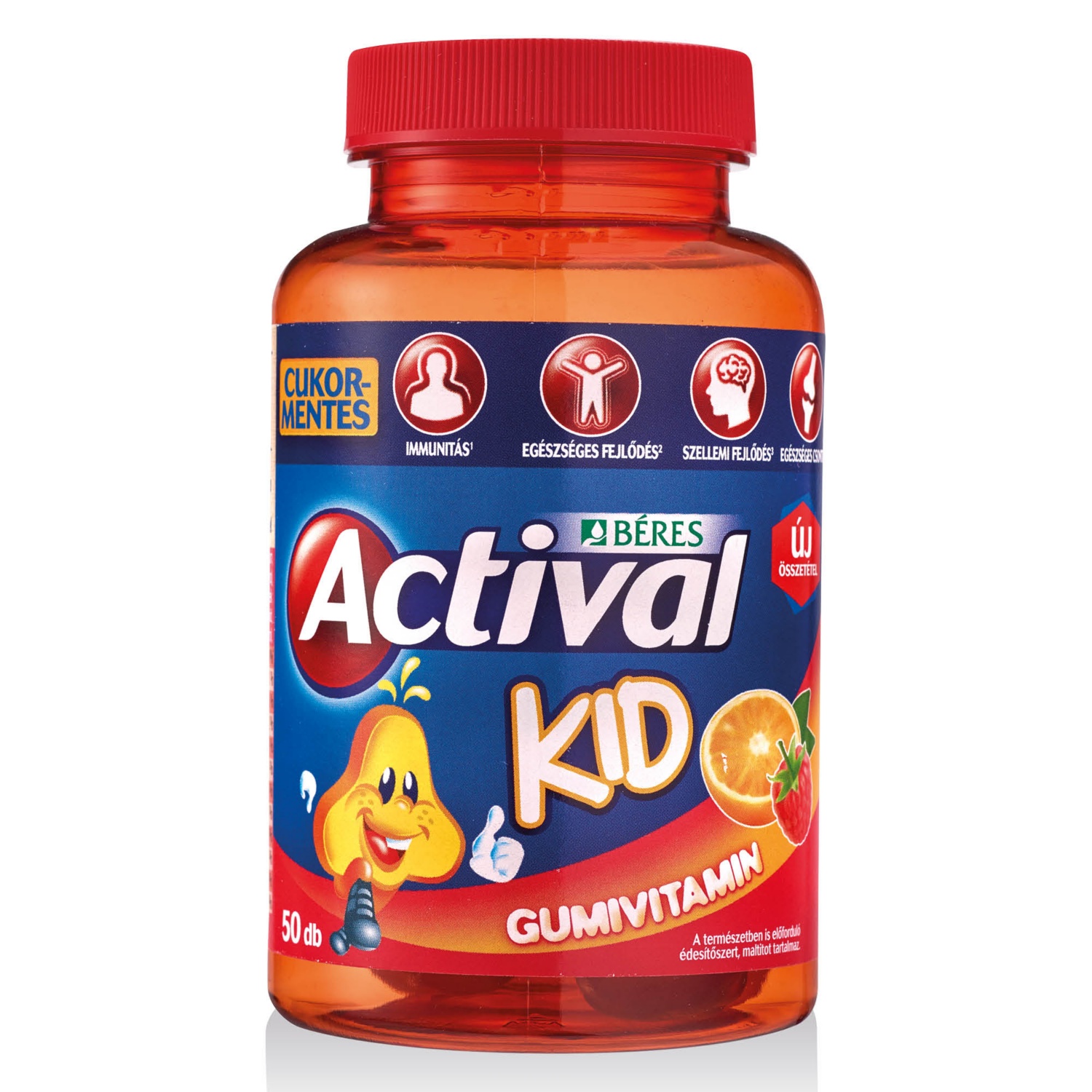 BÉRES Actival Kid gumivitamin, 50 darab