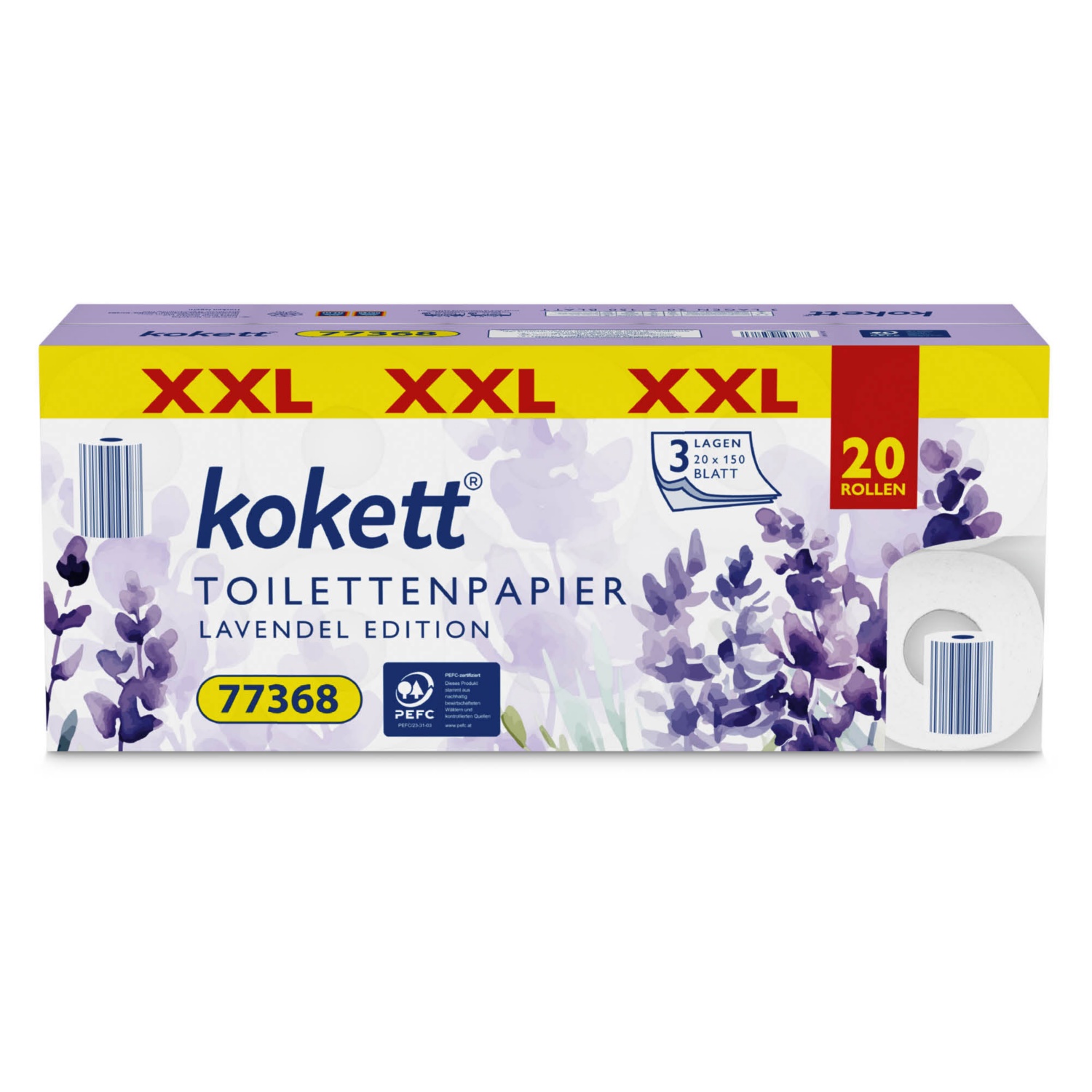 KOKETT XXL Toalettpapír, 20 tekercs