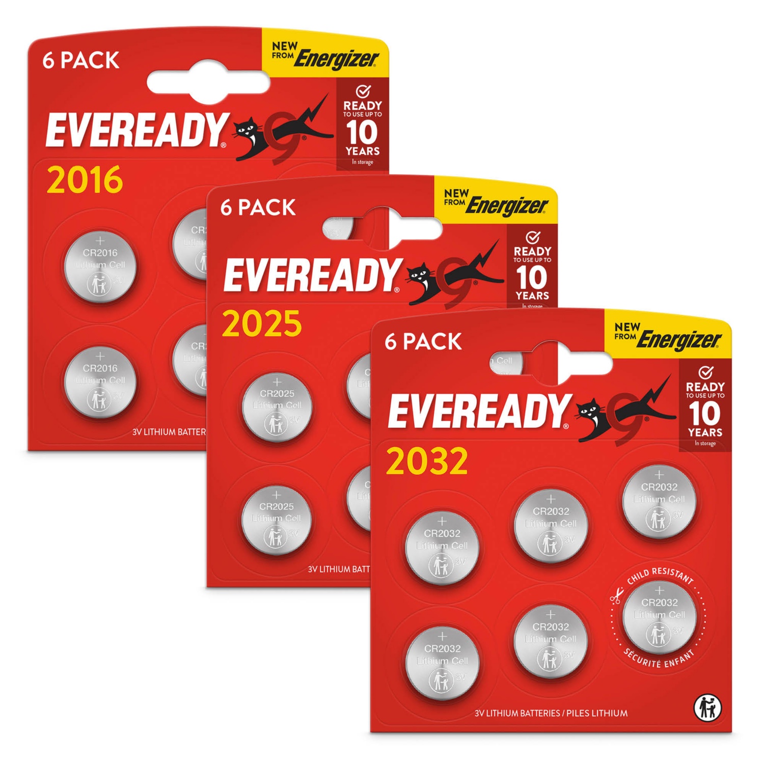 EVEREADY Gombelem, 6 darab