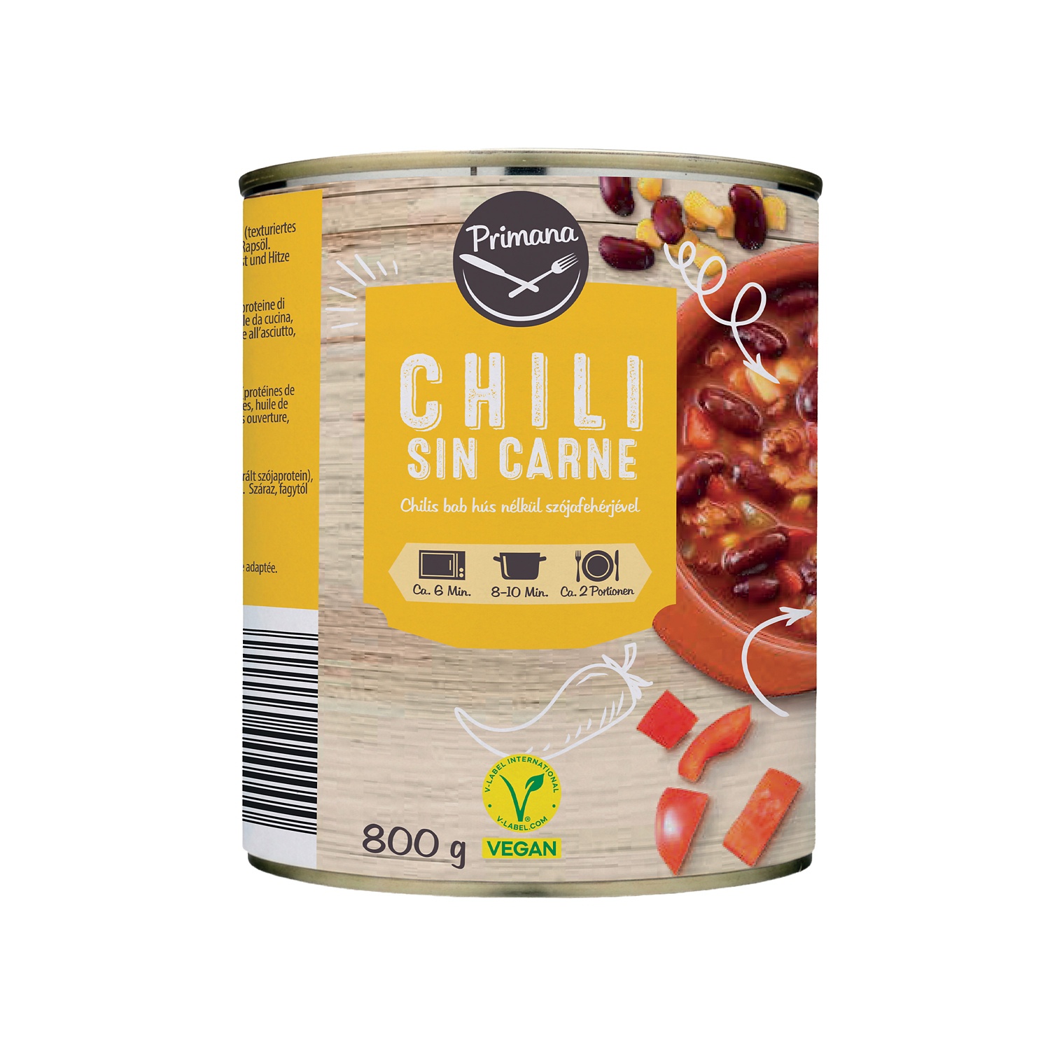 PRIMANA Chili sin carne
