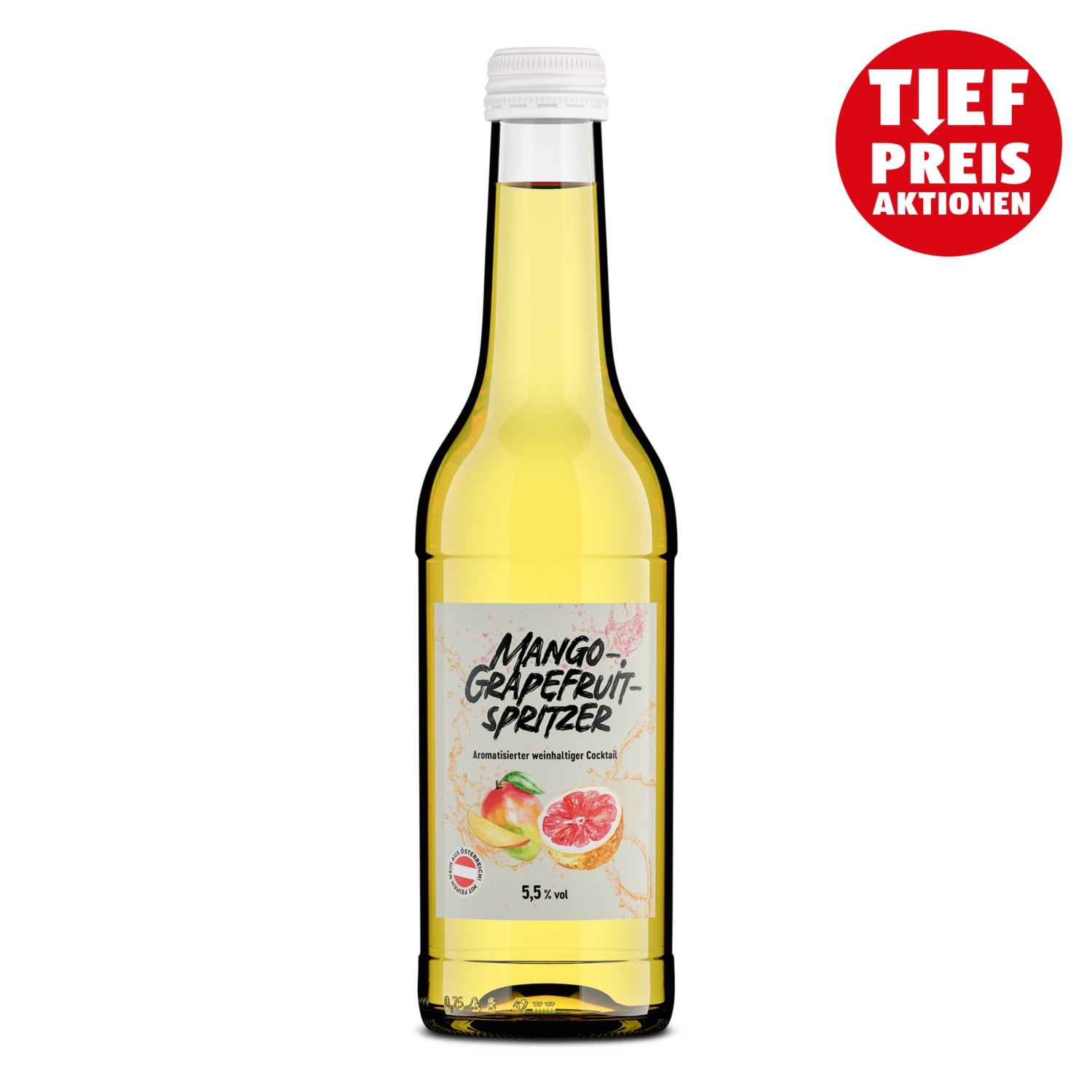 Spritzer mit Geschmack, Mango
