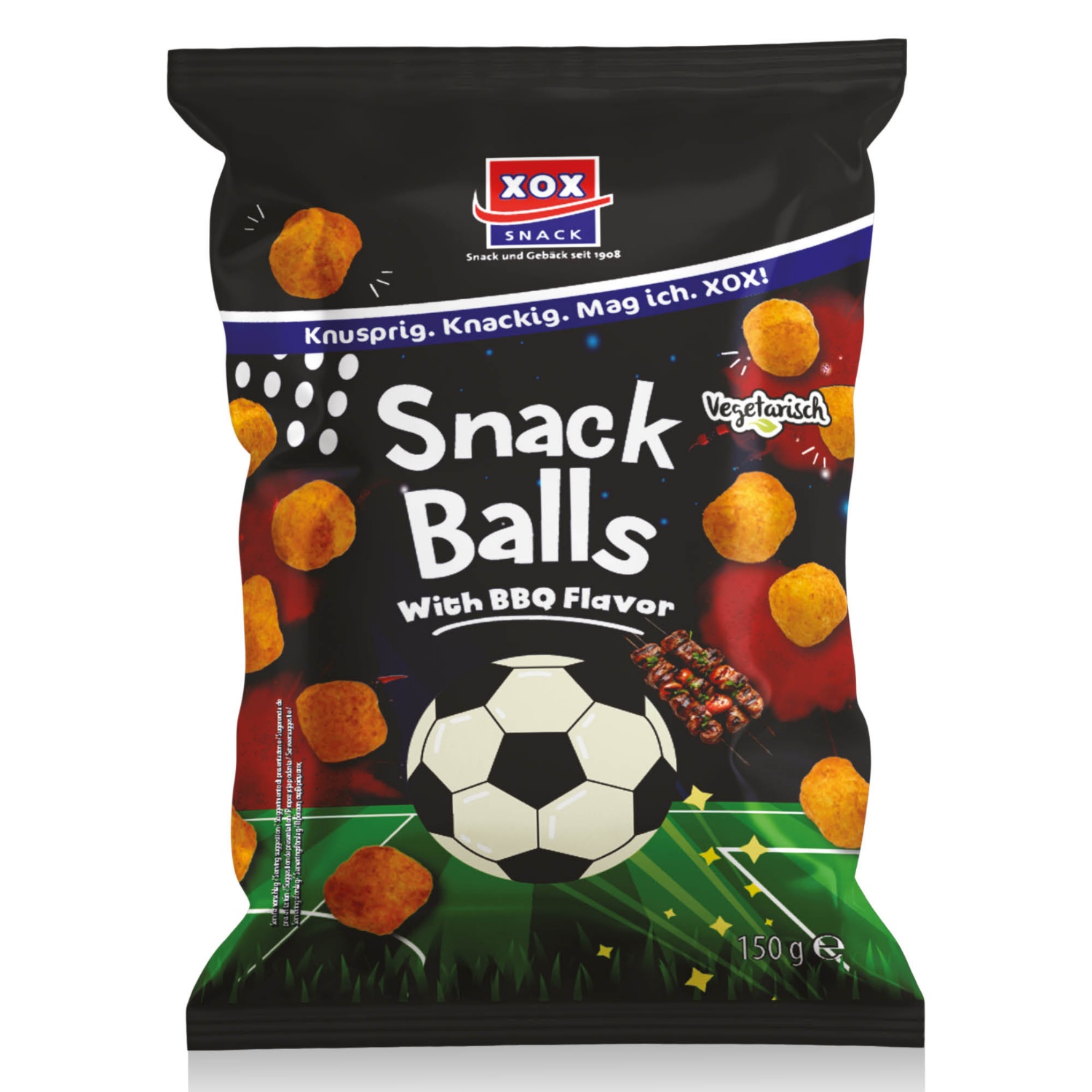 XOX Kukoricagolyó, BBQ-s, 150 g