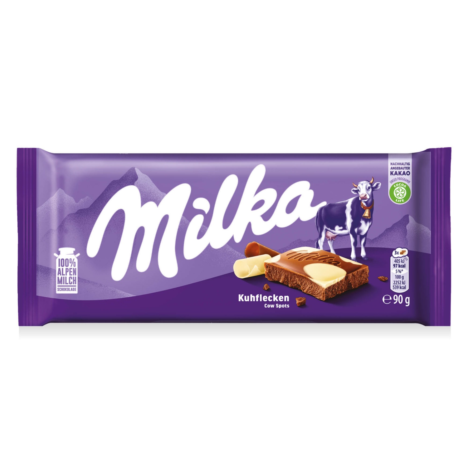 MILKA Táblás csokoládé, boci mintás, 90 g