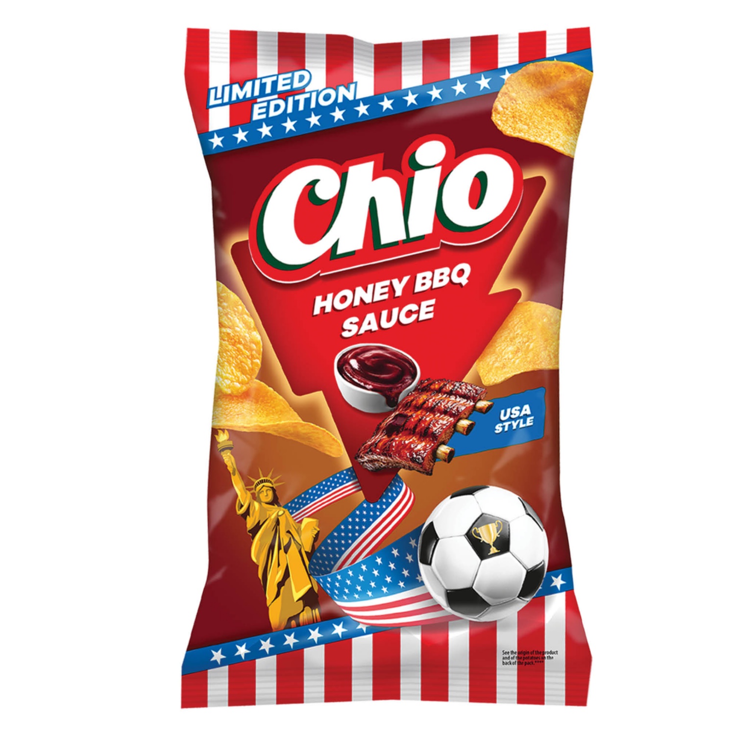 CHIO Chips, mézes-barbecue-s, 130 g