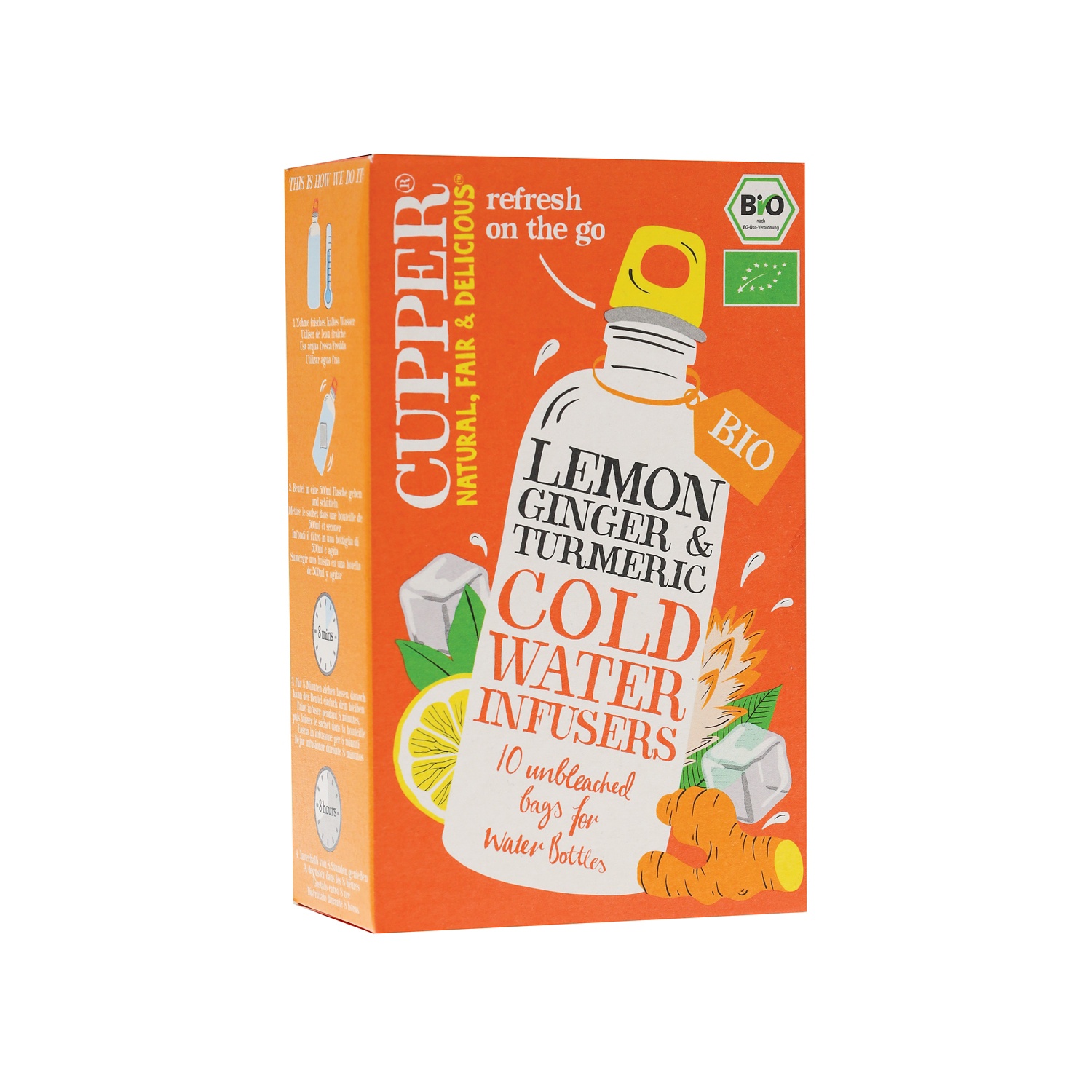 CUPPER Infusi a freddo bio limone zenzero curcuma