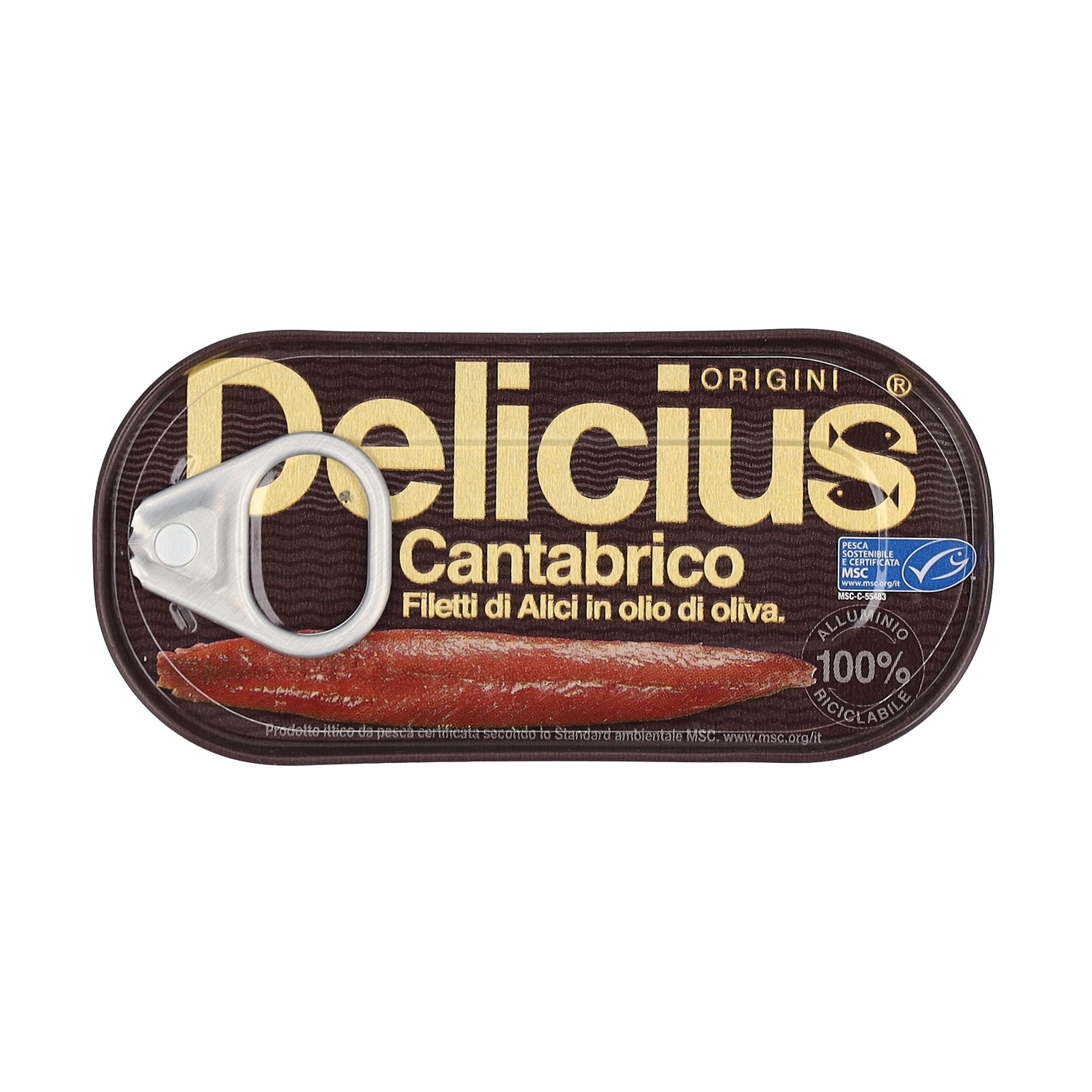 DELICIUS Filetti di alici in olio di oliva del Mar Cantabrico