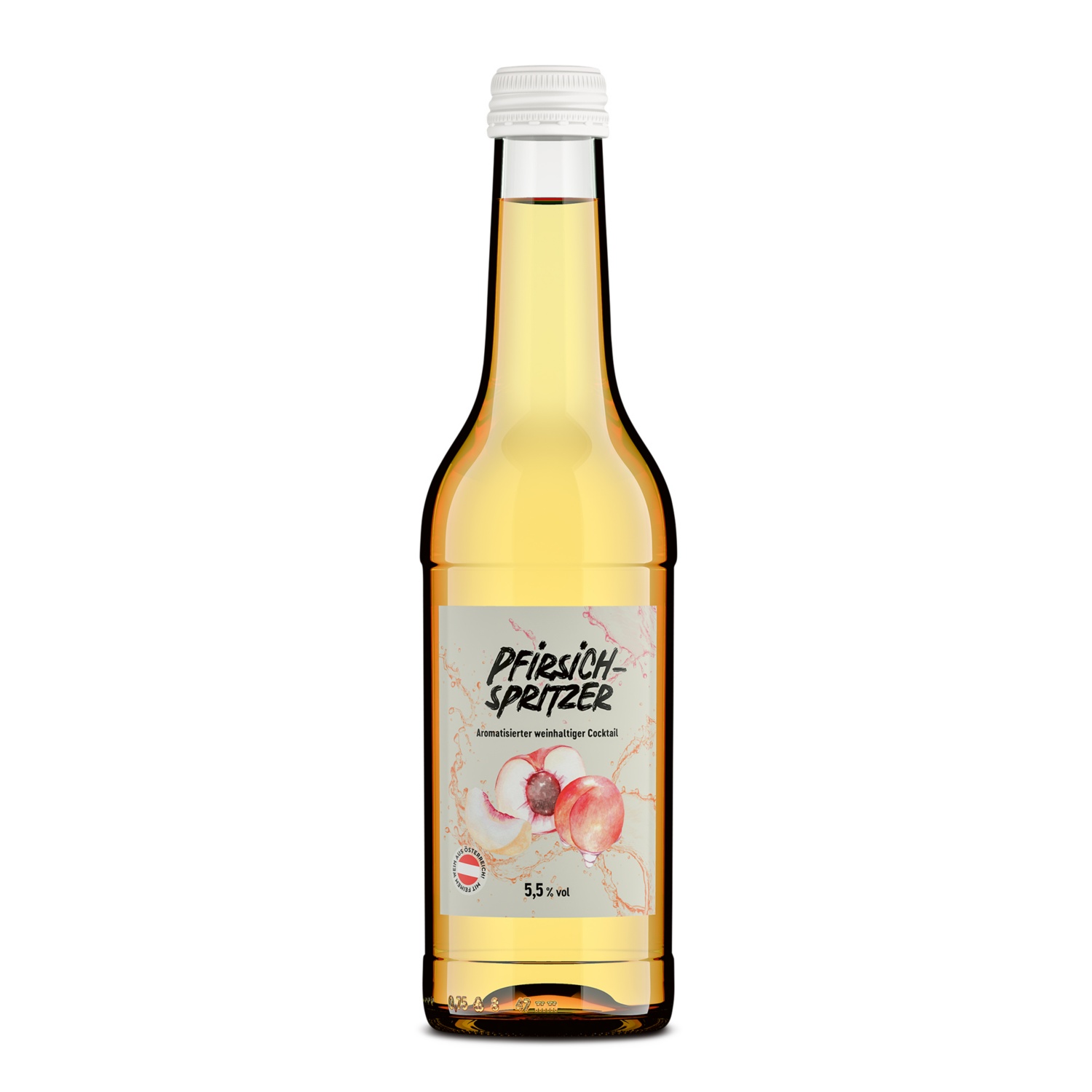 Spritzer mit Geschmack, Pfirsich