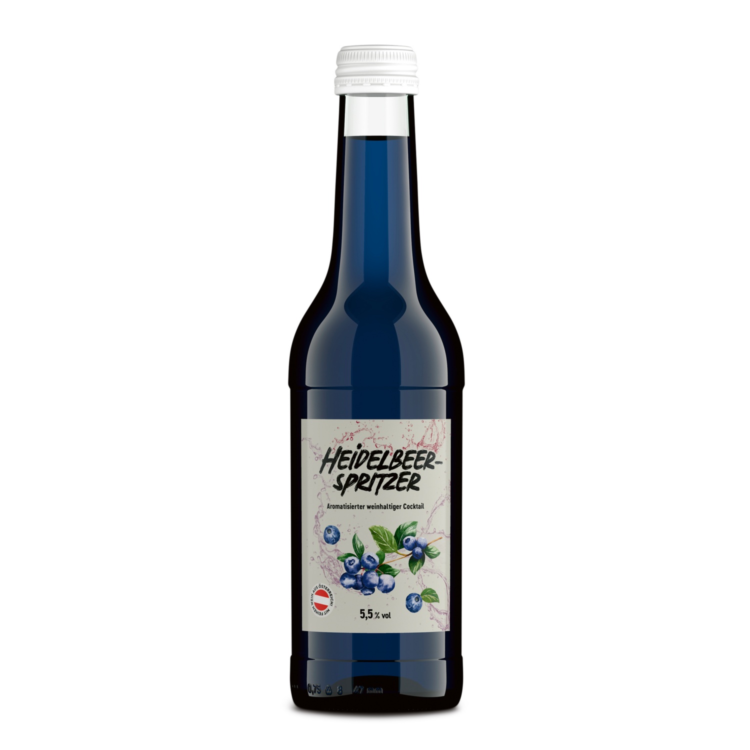 Spritzer mit Geschmack, Heidelbeere