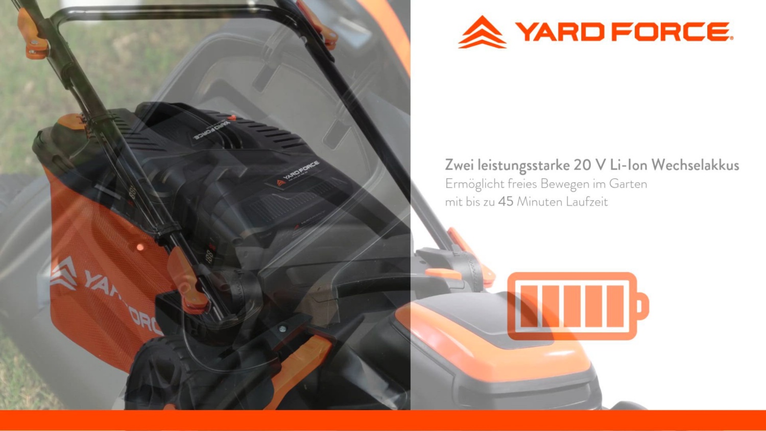 YARD FORCE 40 V Akku-Rasenmäher LM C40B