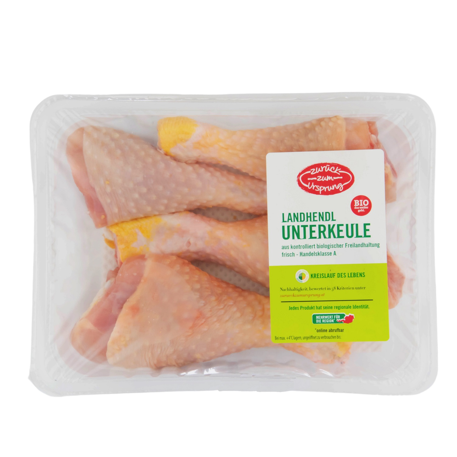 ZURÜCK ZUM URSPRUNG BIO-Hühnerteile, Unterkeulen
