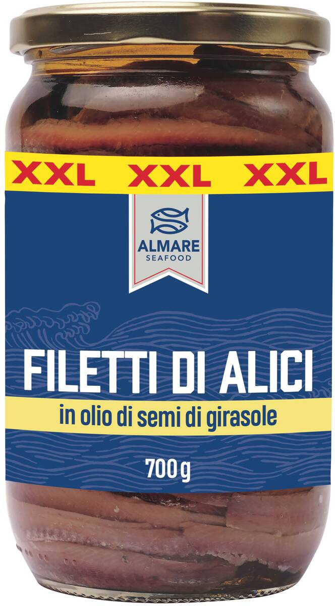 ALMARE SEAFOOD Filetti di alici XXL