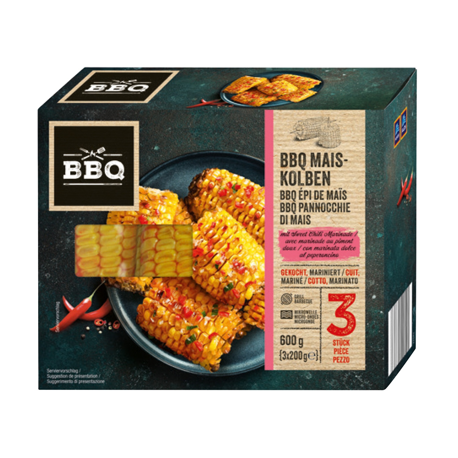 BBQ Pannocchie marinate al peperoncino