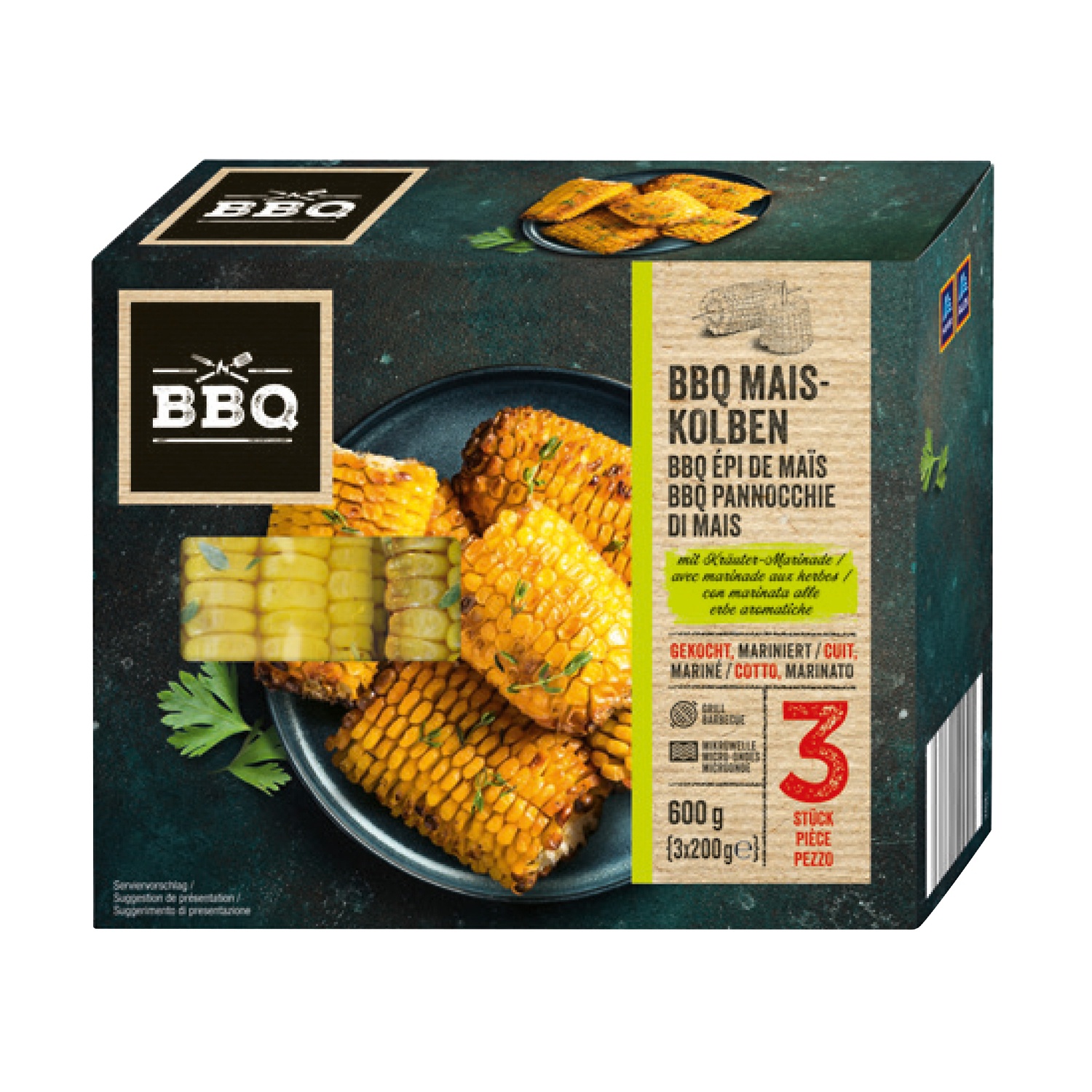 BBQ Pannocchie marinate alle erbe