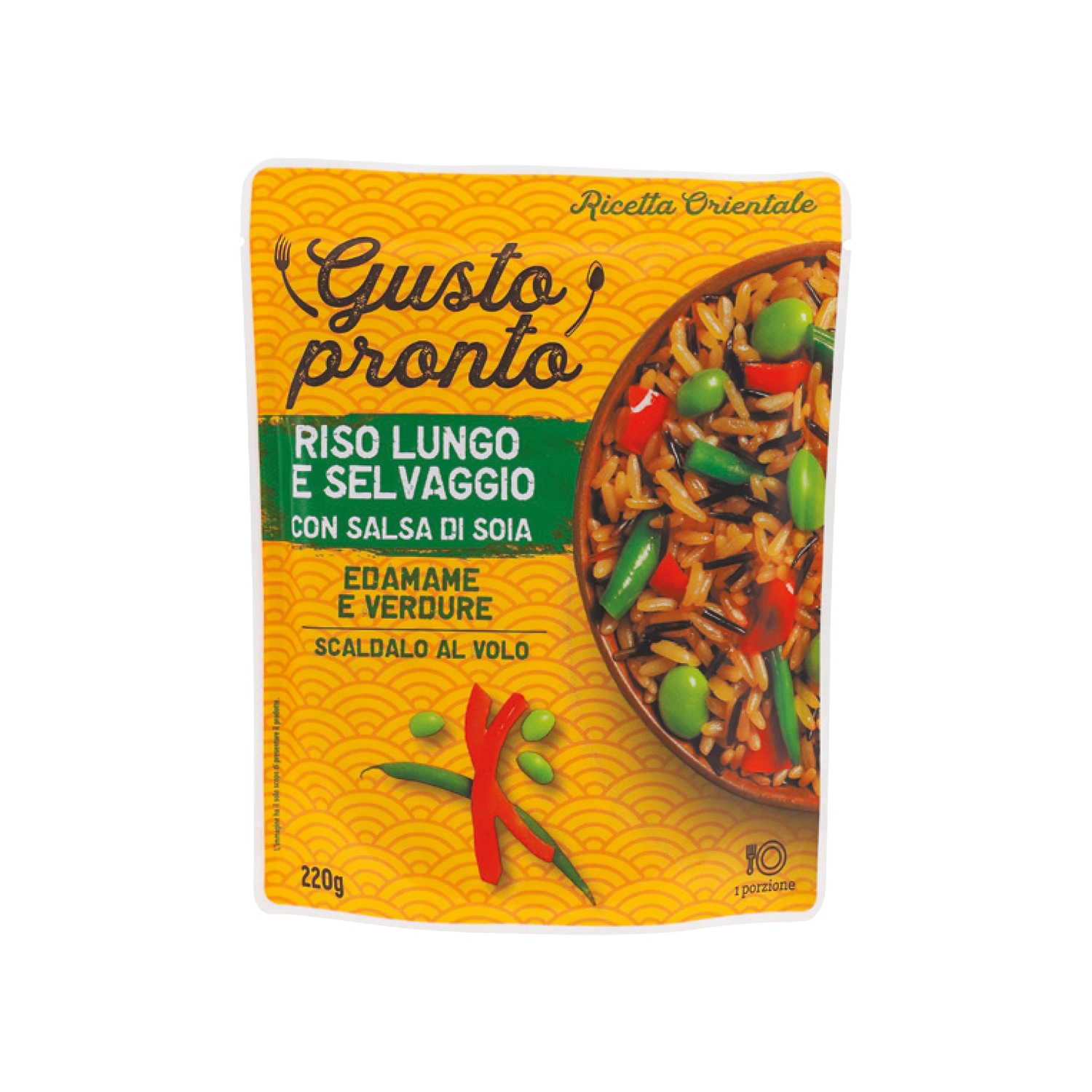 GUSTO PRONTO Riso Fusion lungo e selvaggio con salsa di soia