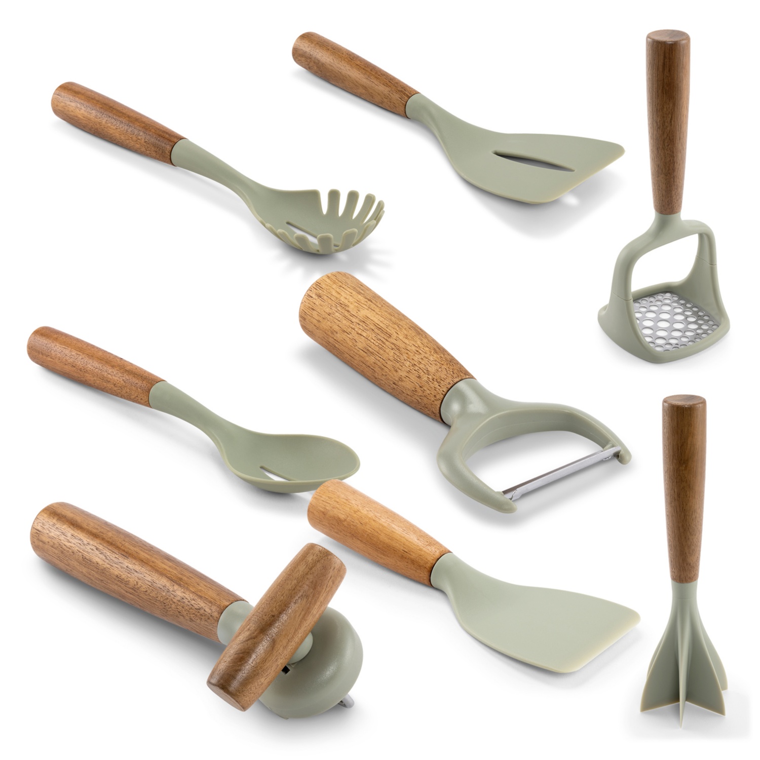 CROFTON Utensili da cucina in legno di acacia