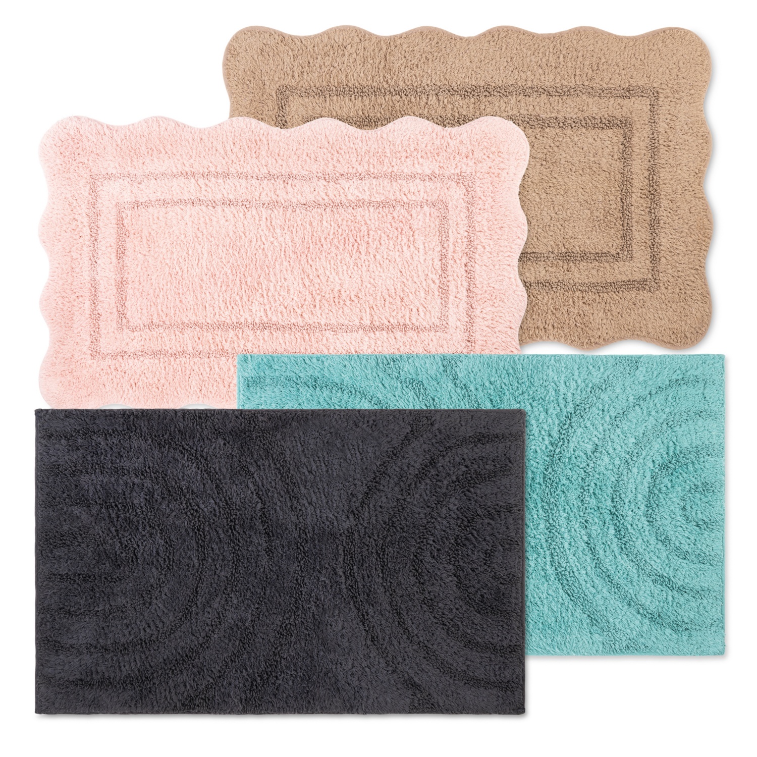 NOVITESSE Tappeto da bagno in stile Boho