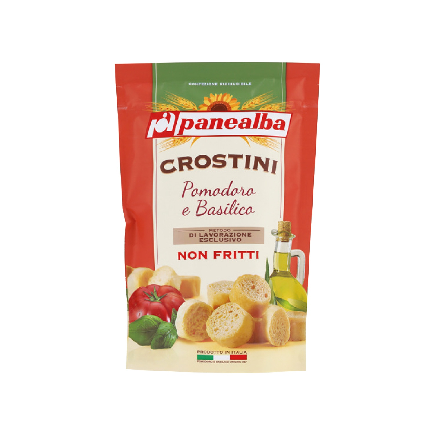 PANEALBA Crostini pomodoro e basilico
