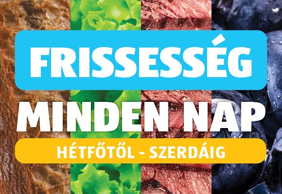 Frissesség minden nap, Hétfőtől szerdáig, 2026.01.26-tól 2026.01.28-ig