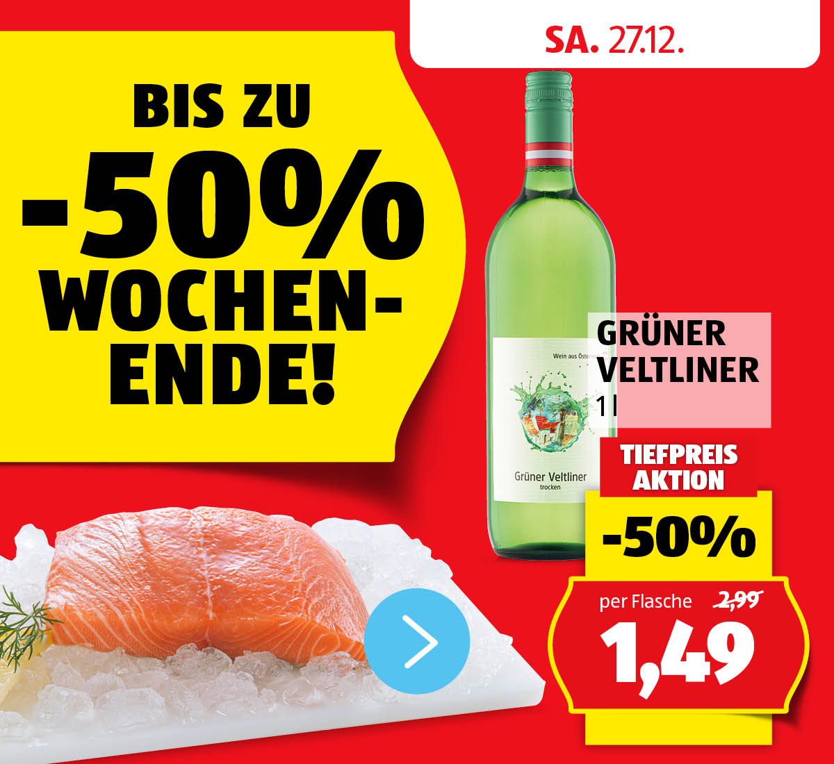 Aktionen: -50% Wochenende! - Angebote am 27.12.