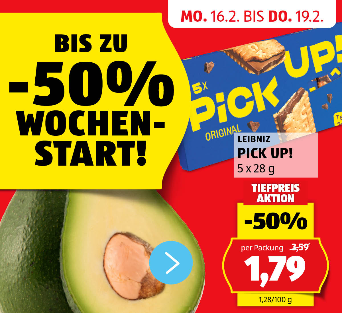 Aktionen: HOFER Wochenstart! - Angebote von 16.2. bis 19.2.