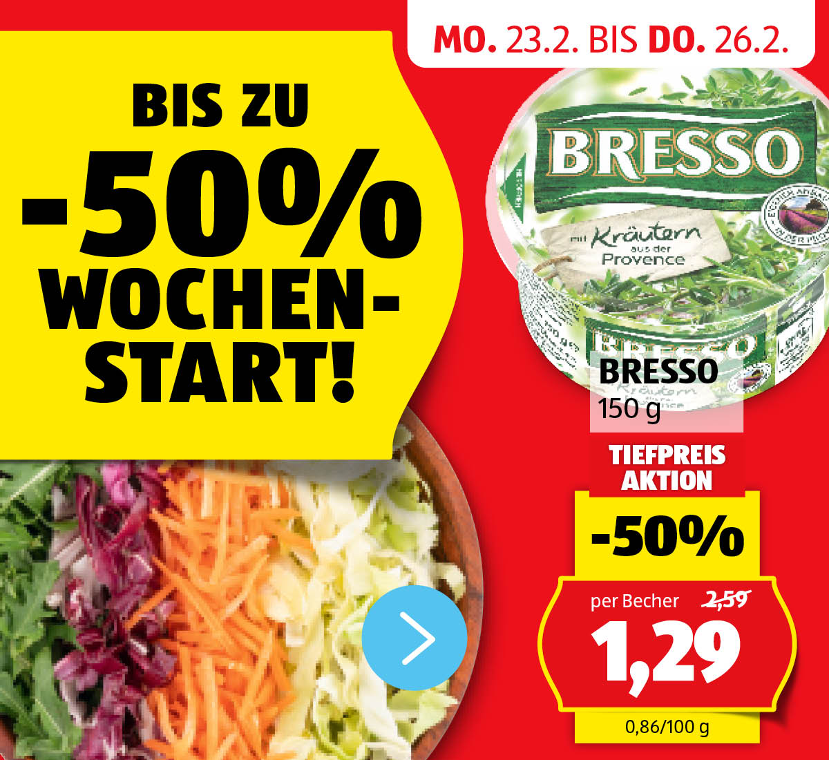 Aktionen: HOFER Wochenstart! – Angebote von 23.2. bis 26.2.