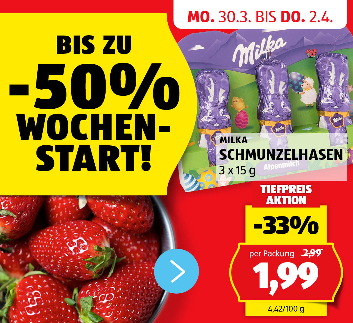 Aktionen: HOFER Wochenstart! – Angebote von 30.3. bis 2.4.