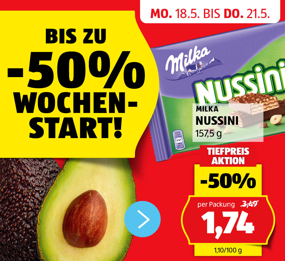 Aktionen: HOFER Wochenstart! – Angebote von 18.5. bis 21.5.