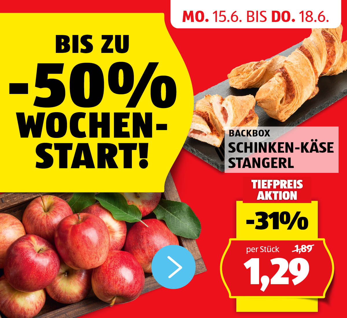 Aktionen: HOFER Wochenstart! – Angebote von 15.6. bis 18.6.
