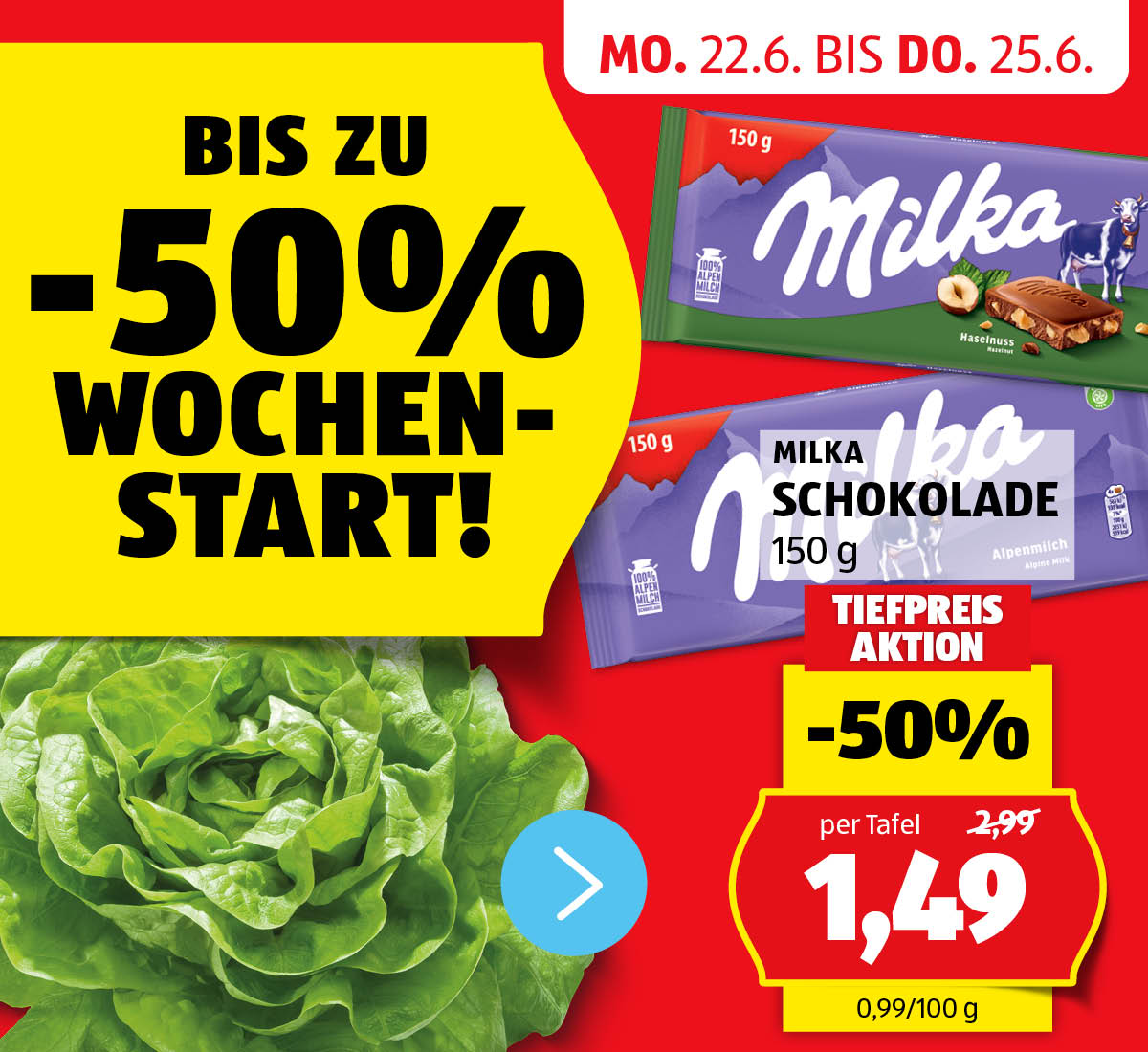 Aktionen: HOFER Wochenstart! – Angebote von 22.6. bis 25.6.