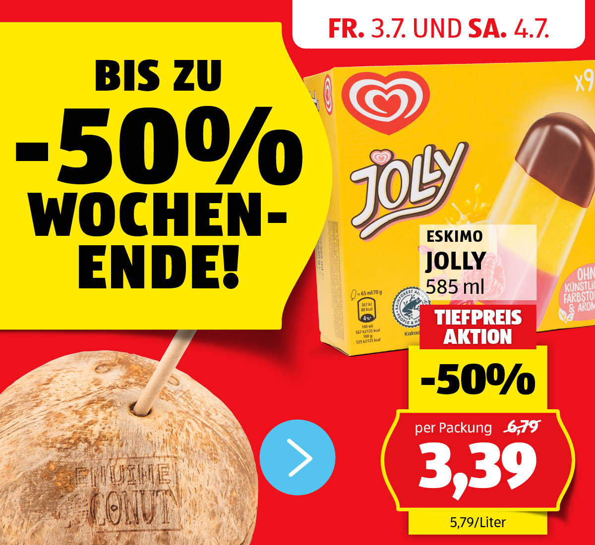 Aktionen: HOFER Wochenende! – Angebote von 3.7. bis 4.7.