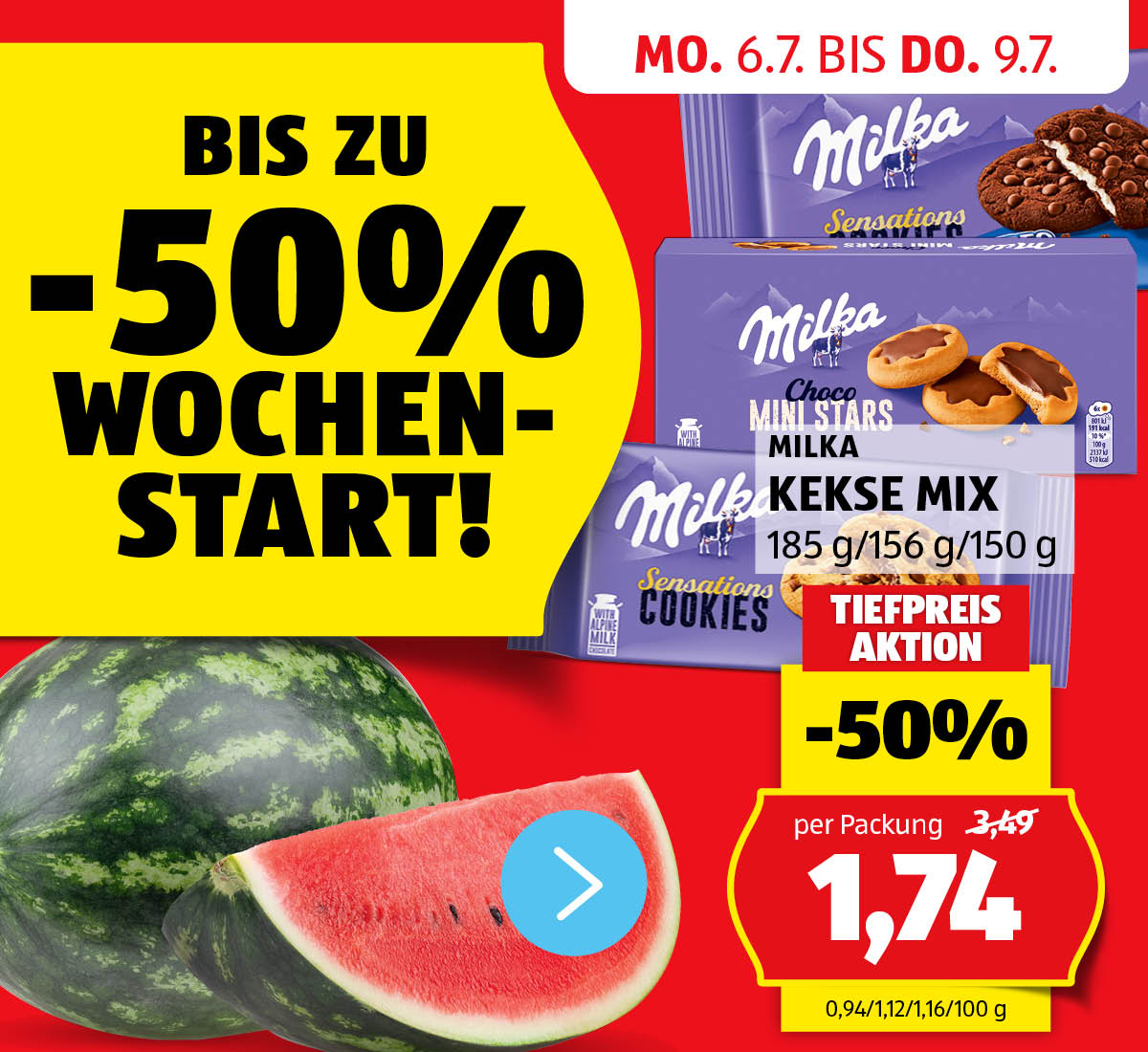 Aktionen: HOFER Wochenstart! – Angebote von 6.7. bis 9.7.