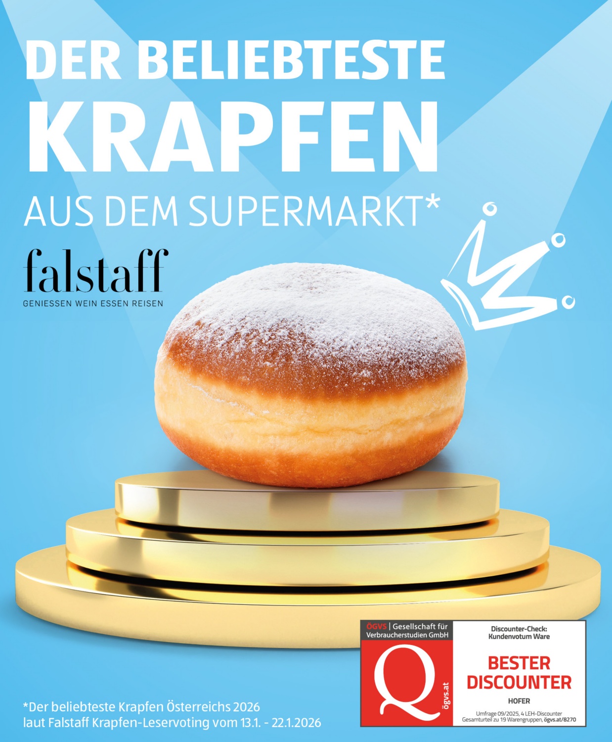 Der beliebteste Krapfen aus dem Supermarkt.