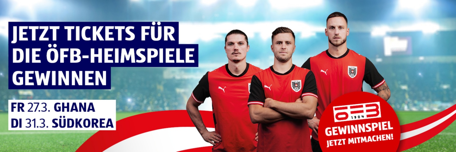 ÖFB-Gewinnspiel - Tickets für die Heimspiele gegen Ghana oder Südkorea gewinnen!