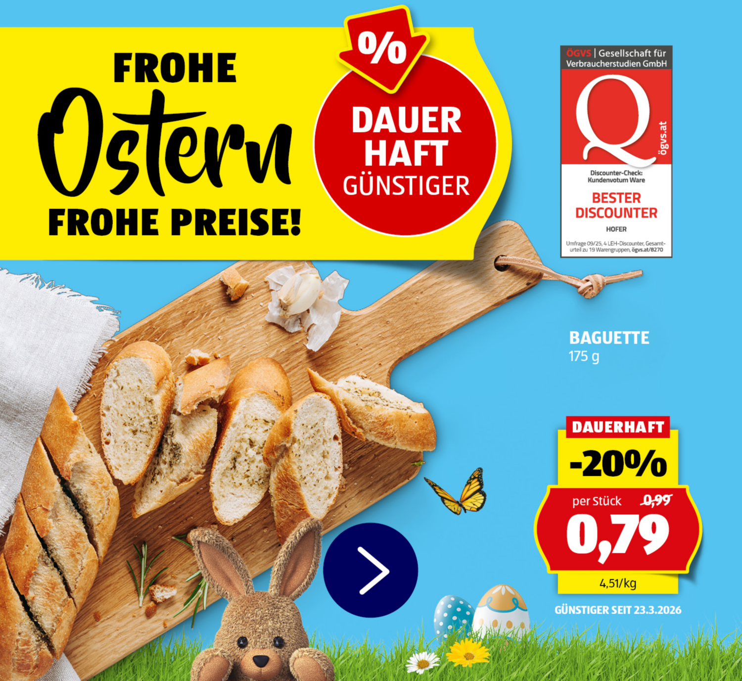 Dauerhaft günstiger - in Aktion Baguette